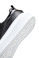 Women's Black Lace-Up Leather Sneaker | Derimod Women's Black Lace-Up Leather Sneaker | Derimod