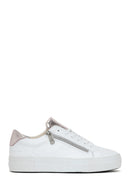 Women's White Leather Sneaker | Derimod Women's White Leather Sneaker | Derimod