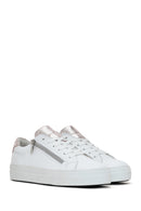 Women's White Leather Sneaker | Derimod Women's White Leather Sneaker | Derimod