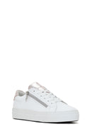 Women's White Leather Sneaker | Derimod Women's White Leather Sneaker | Derimod