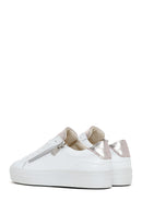 Women's White Leather Sneaker | Derimod Women's White Leather Sneaker | Derimod