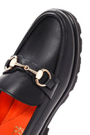 Derimod Flex Kadın Siyah Deri Loafer | Derimod Derimod Flex Kadın Siyah Deri Loafer | Derimod