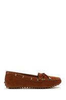 Women's Tan Suede Leather Loafer | Derimod Women's Tan Suede Leather Loafer | Derimod