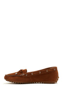 Women's Tan Suede Leather Loafer | Derimod Women's Tan Suede Leather Loafer | Derimod