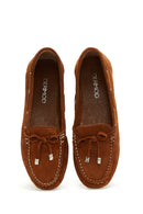Women's Tan Suede Leather Loafer | Derimod Women's Tan Suede Leather Loafer | Derimod