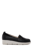 Women's Black Leather Comfort Loafer | Derimod Women's Black Leather Comfort Loafer | Derimod