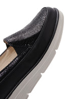 Women's Black Leather Comfort Loafer | Derimod Women's Black Leather Comfort Loafer | Derimod