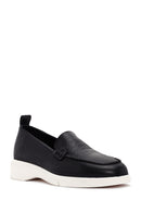 Women's Black Leather Comfort Loafer | Derimod Women's Black Leather Comfort Loafer | Derimod