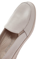 Kadın Krem Deri Comfort Loafer | Derimod Kadın Krem Deri Comfort Loafer | Derimod