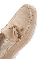 Kadın Bej Deri Comfort Loafer | Derimod Kadın Bej Deri Comfort Loafer | Derimod