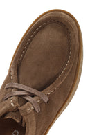 Women's Tan Suede Leather Masculine Shoes | Derimod Women's Tan Suede Leather Masculine Shoes | Derimod