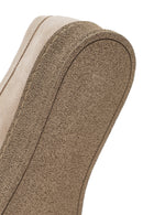 Women's Beige Suede Leather Masculine Shoes | Derimod Women's Beige Suede Leather Masculine Shoes | Derimod