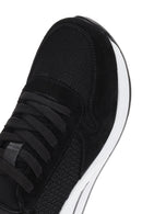 Kadın Siyah Kalın Topuklu Bağcıklı Deri Sneaker | Derimod Kadın Siyah Kalın Topuklu Bağcıklı Deri Sneaker | Derimod