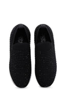 Derimod Zero Kadın Siyah Kalın Tabanlı Taşlı Sneaker | Derimod Derimod Zero Kadın Siyah Kalın Tabanlı Taşlı Sneaker | Derimod