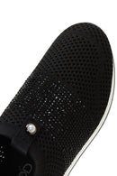Derimod Zero Kadın Siyah Kalın Tabanlı Taşlı Sneaker | Derimod Derimod Zero Kadın Siyah Kalın Tabanlı Taşlı Sneaker | Derimod