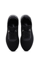 Derimod Zero Kadın Siyah Kalın Tabanlı Sneaker | Derimod Derimod Zero Kadın Siyah Kalın Tabanlı Sneaker | Derimod