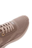 Derimod Zero Kadın Vizon Kalın Tabanlı Sneaker | Derimod Derimod Zero Kadın Vizon Kalın Tabanlı Sneaker | Derimod