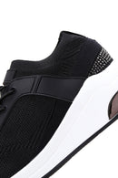 Derimod Zero Kadın Siyah Kalın Tabanlı Bağcıklı Sneaker | Derimod Derimod Zero Kadın Siyah Kalın Tabanlı Bağcıklı Sneaker | Derimod