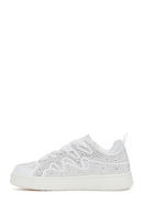 Kadın Beyaz Taşlı Sneaker | Derimod Kadın Beyaz Taşlı Sneaker | Derimod