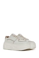 Women's Beige Thick Soled Sneaker | Derimod Women's Beige Thick Soled Sneaker | Derimod