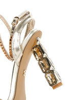 Women's Gold Ankle Strap High Heel Sandals | Derimod Women's Gold Ankle Strap High Heel Sandals | Derimod