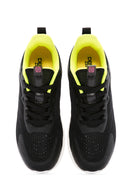 Derimod Zero Women's Black Lace-Up Thick Soled Sports Sneaker | Derimod Derimod Zero Women's Black Lace-Up Thick Soled Sports Sneaker | Derimod