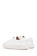 Women's White Leather Sneaker | Derimod Women's White Leather Sneaker | Derimod