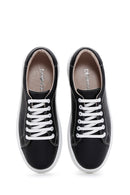 Kadın Siyah Deri Sneaker | Derimod Kadın Siyah Deri Sneaker | Derimod