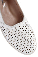 Women's White Leather Comfort Loafer | Derimod Women's White Leather Comfort Loafer | Derimod