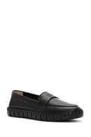 Kadın Siyah Deri Comfort Loafer | Derimod Kadın Siyah Deri Comfort Loafer | Derimod