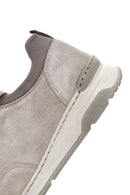 Women's Beige Lace-Up Suede Leather Sneaker | Derimod Women's Beige Lace-Up Suede Leather Sneaker | Derimod
