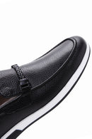 Men's Black Leather Casual Loafer | Derimod Men's Black Leather Casual Loafer | Derimod