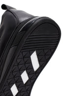 Erkek Siyah Kalın Tabanlı Bağcıklı Deri Sneaker | Derimod Erkek Siyah Kalın Tabanlı Bağcıklı Deri Sneaker | Derimod