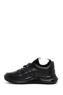 Erkek Siyah Bağcıklı Kalın Tabanlı Deri Sneaker | Derimod Erkek Siyah Bağcıklı Kalın Tabanlı Deri Sneaker | Derimod
