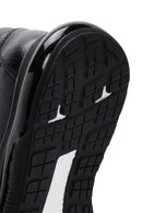 Erkek Siyah Bağcıklı Kalın Tabanlı Deri Sneaker | Derimod Erkek Siyah Bağcıklı Kalın Tabanlı Deri Sneaker | Derimod