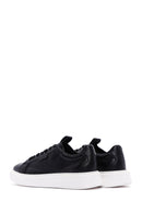 Erkek Siyah Bağcıklı Deri Sneaker | Derimod Erkek Siyah Bağcıklı Deri Sneaker | Derimod
