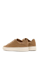 Men's Beige Lace-Up Nubuck Leather Sneaker | Derimod Men's Beige Lace-Up Nubuck Leather Sneaker | Derimod