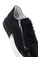 Men's Black Thick Soled Leather Sneaker | Derimod Men's Black Thick Soled Leather Sneaker | Derimod