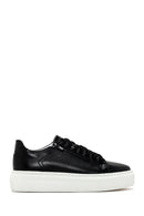 Men's Black Thick Sole Lace Up Leather Sneaker | Derimod Men's Black Thick Sole Lace Up Leather Sneaker | Derimod