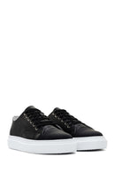 Men's Black Lace-up Leather Sneaker | Derimod Men's Black Lace-up Leather Sneaker | Derimod