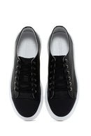 Men's Black Lace-up Leather Sneaker | Derimod Men's Black Lace-up Leather Sneaker | Derimod