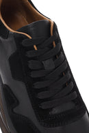 Men's Black Thick Sole Lace Up Leather Sneaker | Derimod Men's Black Thick Sole Lace Up Leather Sneaker | Derimod