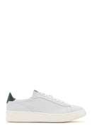 Men's White Thick Sole Lace Up Leather Sneaker | Derimod Men's White Thick Sole Lace Up Leather Sneaker | Derimod