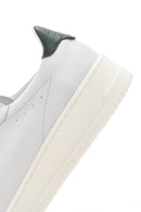 Men's White Thick Sole Lace Up Leather Sneaker | Derimod Men's White Thick Sole Lace Up Leather Sneaker | Derimod
