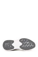 Men's White Lace-up Thick-Sole Leather Sneaker | Derimod Men's White Lace-up Thick-Sole Leather Sneaker | Derimod