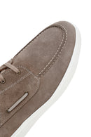 Men's Mink Lace-up Suede Leather Casual Shoes | Derimod Men's Mink Lace-up Suede Leather Casual Shoes | Derimod