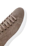 Men's Mink Suede Leather Sneaker | Derimod Men's Mink Suede Leather Sneaker | Derimod