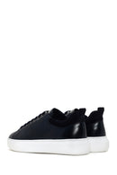 Men's Navy Blue Leather Sneaker | Derimod Men's Navy Blue Leather Sneaker | Derimod