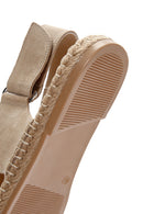 Men's Beige Suede Leather Sandals | Derimod Men's Beige Suede Leather Sandals | Derimod