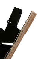 Men's Black Suede Leather Sandals | Derimod Men's Black Suede Leather Sandals | Derimod
